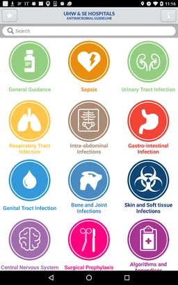 UHW Antimicrobial Guidelines screenshot 7