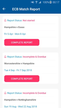 ECB Match Reporting screenshot 3