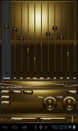 Poweramp skin Black Gold screenshot 8