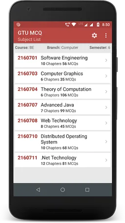 GTU MCQ screenshot 3