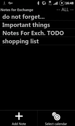 Notes For Exchange screenshot 1