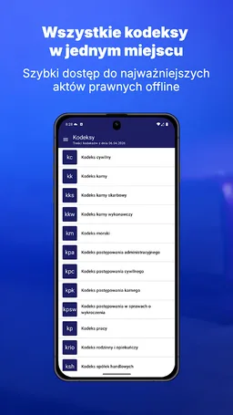 Kodeksy (polskie kodeksy) screenshot 1