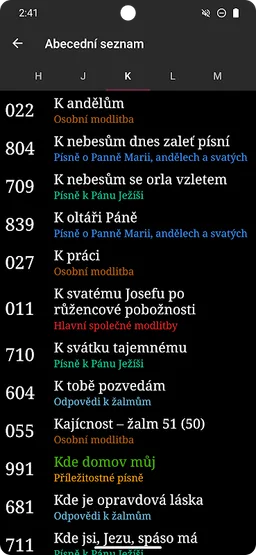 Kancionál screenshot 7