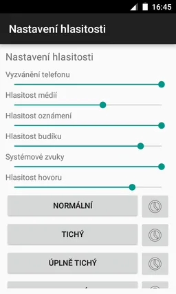 Volume settings screenshot 4