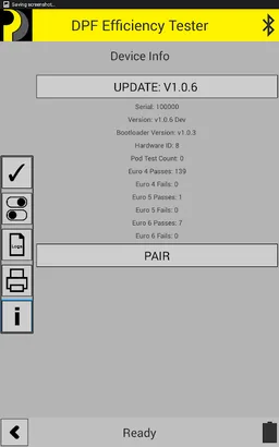 Premier DPF Efficiency Tester screenshot 5