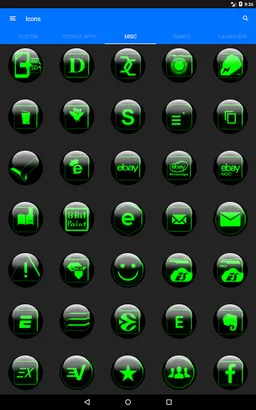 Green Glass Orb Icon Pack v8.3 screenshot 6