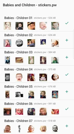 Stickers: Babies Children Cute screenshot 6