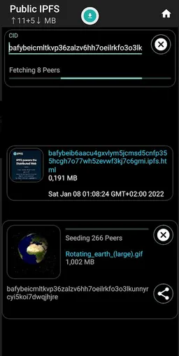 IPFS Beamer: D-web file share screenshot 4
