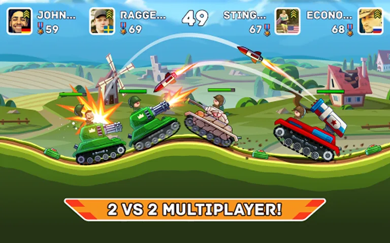 Hills of Steel screenshot 2