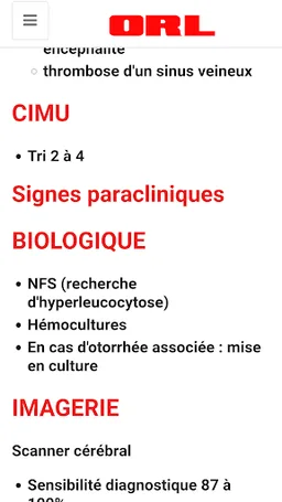O R L (Oto-Rhino-Laryngologie) screenshot 8