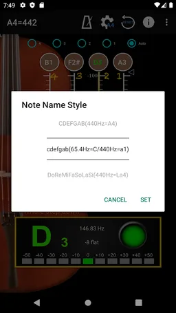 Cello Tuner &  Metronome screenshot 2