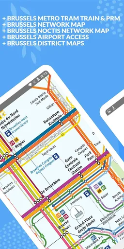 STIB-MIVB Brussels Metro & Tram Map screenshot 5