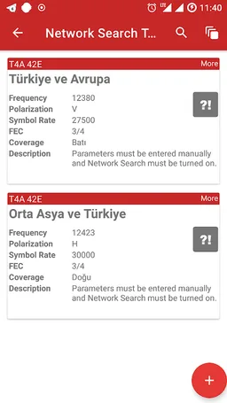 Turksat Frequency List screenshot 13