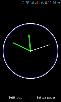 Adi AnalogClock Live Wallpaper screenshot 9