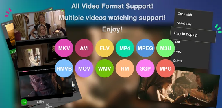 GoPlayer - Multiple videos 5G player all format cover image