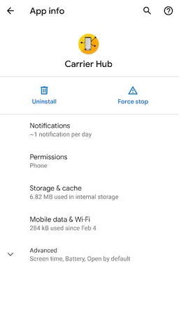 Carrier Hub screenshot 2