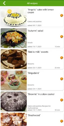 Delicious recipes screenshot 1