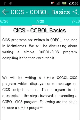 Learn CICS screenshot 4