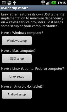 EasyTether Full screenshot 2