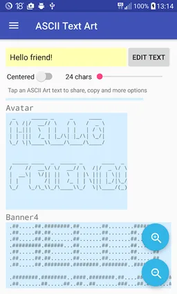 ASCII Text Art screenshot 1