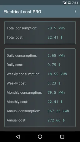 Electrical Cost screenshot 7
