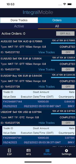 Integral Mobile Trader screenshot 1