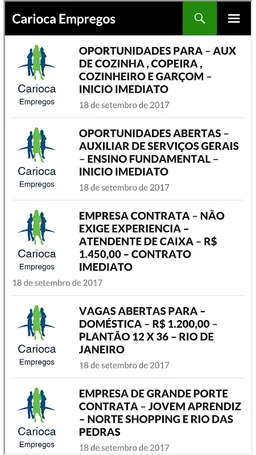 Cariocaempregos - Empregos e v screenshot 1