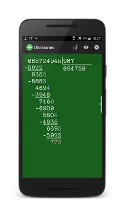 Divisions Calculator screenshot 2