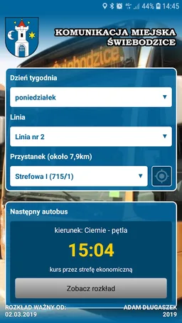 Komunikacja Świebodzice screenshot 1
