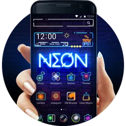 Neon Lights Shining Launcher icon