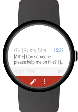 Mail client for Wear OS watches screenshot 1
