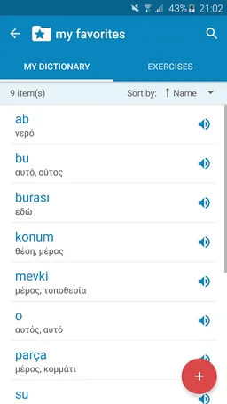 Turkish-Greek Dictionary screenshot 7