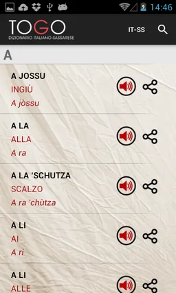 TOGO: Italiano - Sassarese screenshot 1