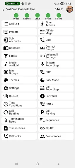 VoIP.ms Console screenshot 1