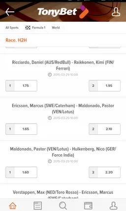 Tonybet sportsbetting app screenshot 3