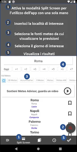 Meteo Advisor - Comparatore delle previsioni meteo screenshot 4