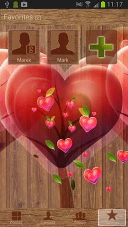 GO Contacts  Sweet Hearts screenshot 5