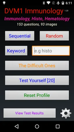 DVM 1st Yr Quiz - Immunology screenshot 2
