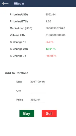 Bitcoin Portfolio & Altcoin Portfolio screenshot 2