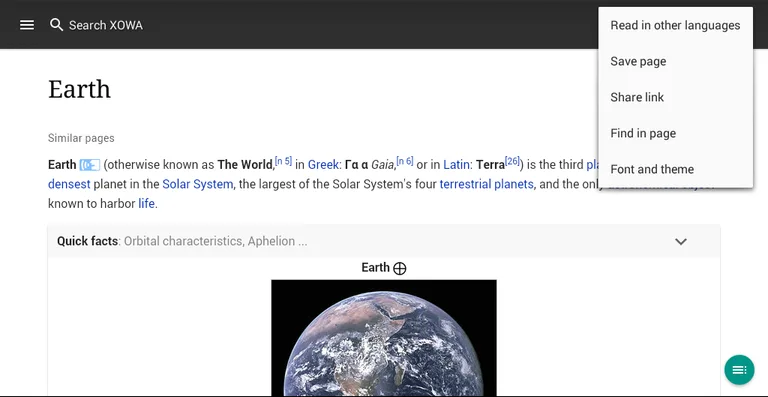 XOWA - Wikipedia Offline screenshot 12