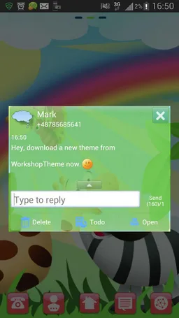GO SMS Pro Theme animals screenshot 3