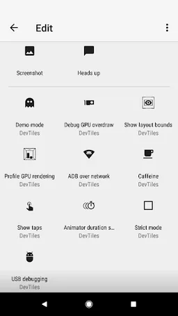 DevTiles: Developer Quick Settings screenshot 1