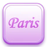 Night view of Paris theme icon