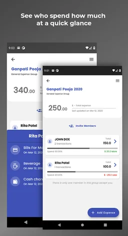 Share My Payments - Quick Group Expense Manager screenshot 1