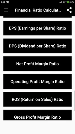 Financial Ratio Calculator screenshot 4