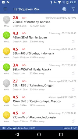 Earthquakes screenshot 8