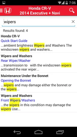 Honda iManual screenshot 5