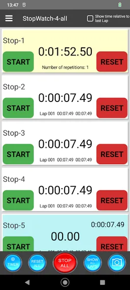 StopWatch 4 all screenshot 3
