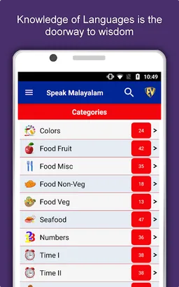 Learn Malayalam Language App screenshot 9