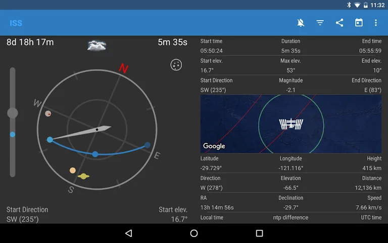 ISS Detector Satellite Tracker screenshot 11